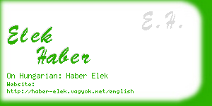 elek haber business card